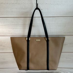 Kate Spade Large Brown Colorblock Tote